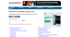 Desktop Screenshot of economicsconcepts.com