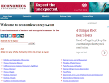 Tablet Screenshot of economicsconcepts.com